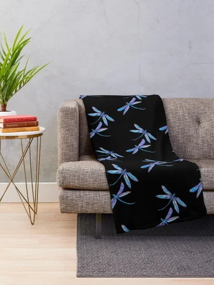 Dragonfly Delight Throw Blanket for sofa Weighted Decorative Throw Blankets