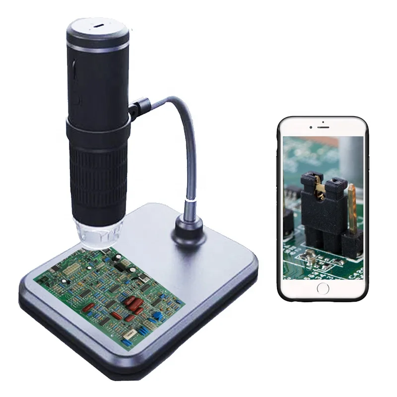 

1000x magnification HD 2MP 1080P resolution portable adjustable handheld wireless WIFI digital microscope