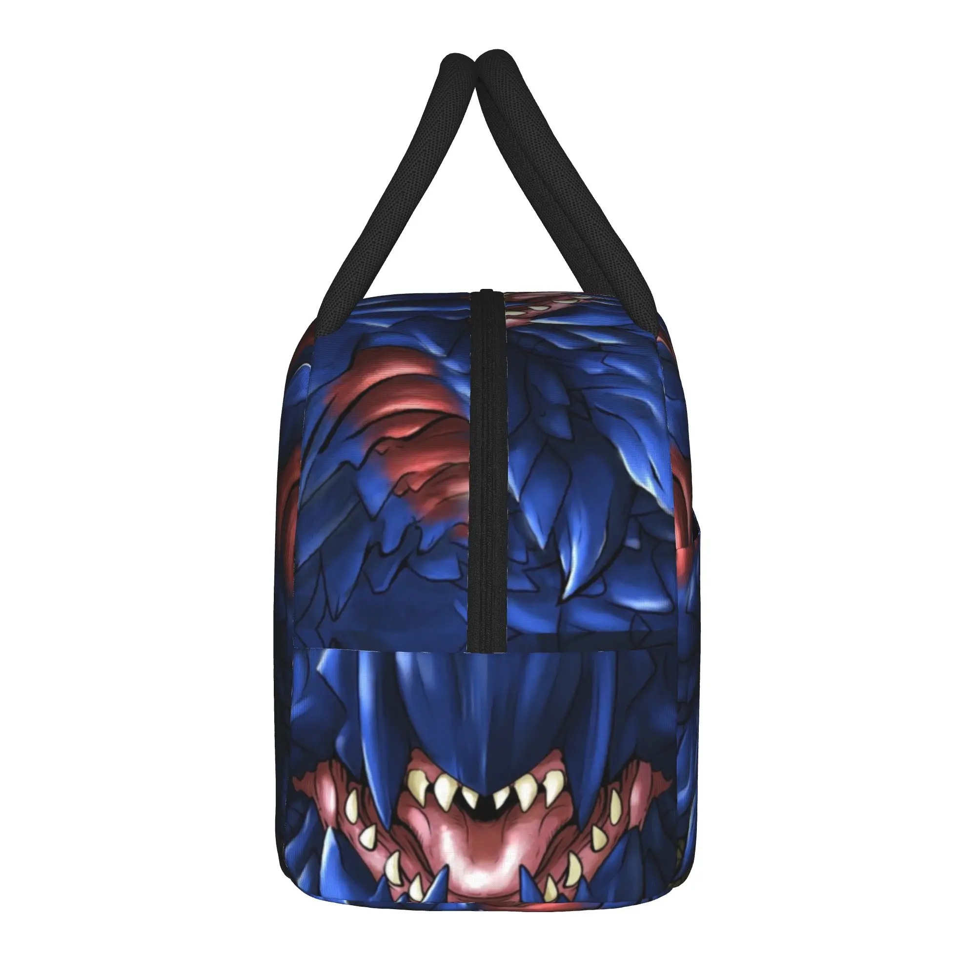 Glavenus Monster Hunter World Insulated Lunch Bags Leakproof Kanji Wyvern Dragon MHW Meal Container Cooler Bag Tote Lunch Box