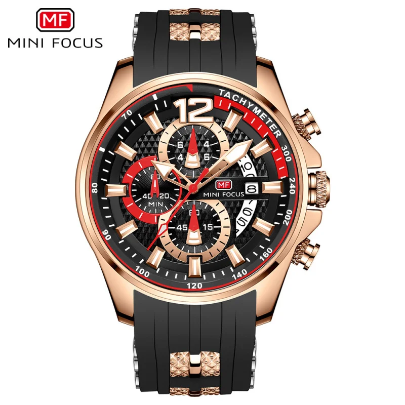 FOCUSWatch Fashion Sports orologio da uomo orologio al quarzo impermeabile quadrante grande orologio da uomo luminoso 0350g