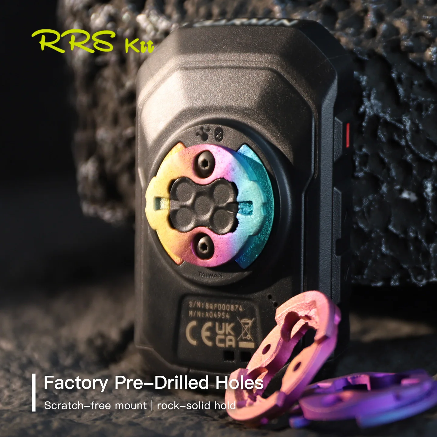 RRSKIT задняя крышка велосипедного компьютера, запасные части для Garmin MTB, нейлон, алюминиевый сплав, титановый сплав, велосипедные GPS-базы, запасные части