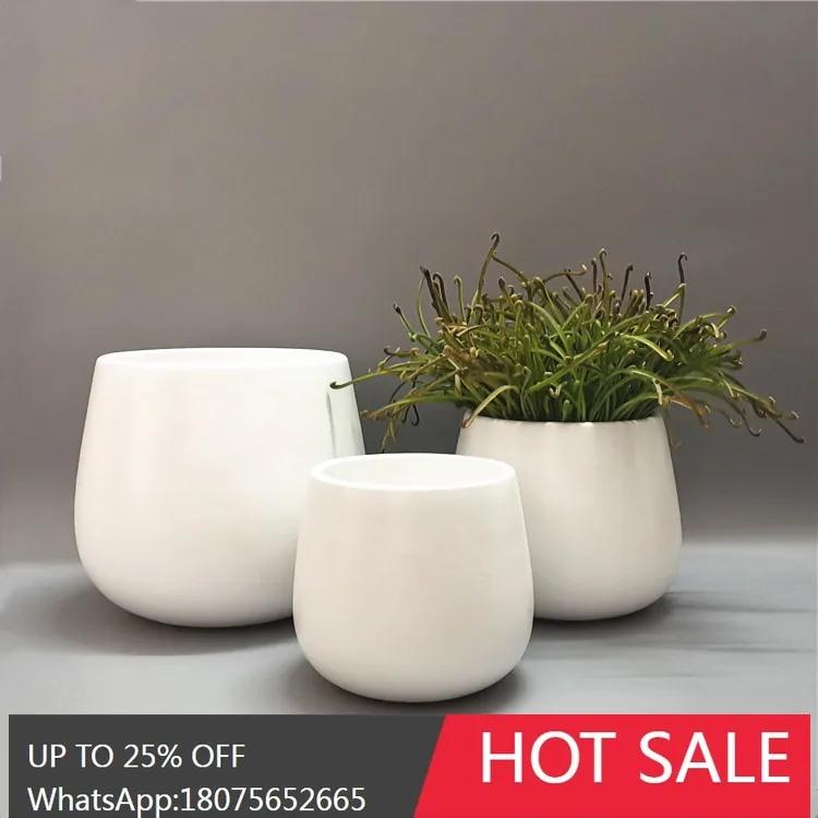 

HLZ Simple Desktop Flower Pot Office Soft Decoration Villa Restaurant Dining Table Top Decoration Ornament