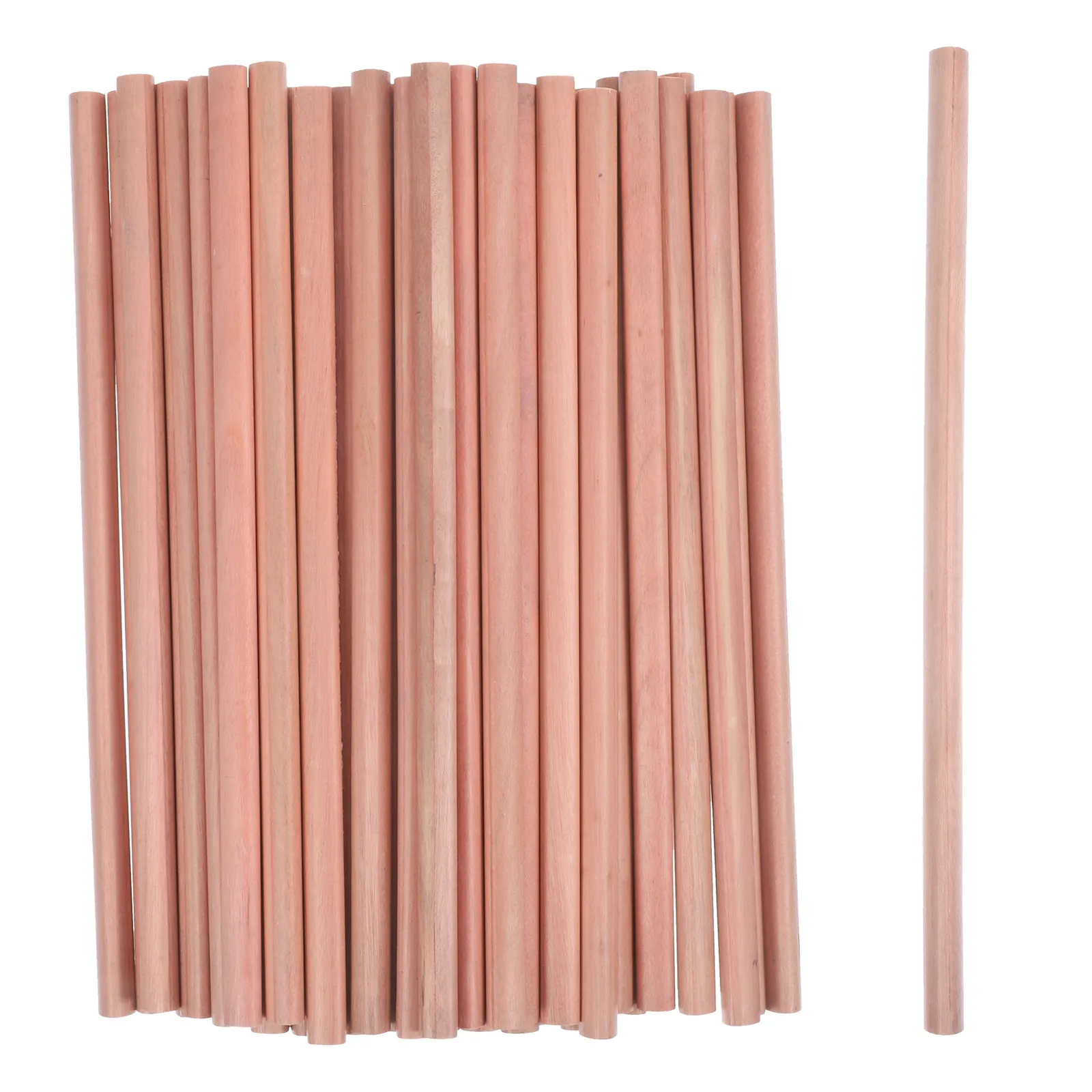 50Pcs Wood Pencils High Fastness Fade Resistant Lightweight Strong Tip Clear Marks Wipe for Students Home
