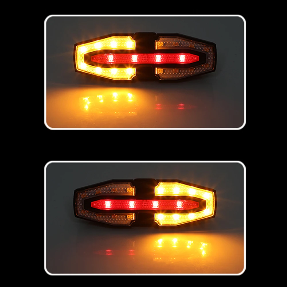 Solar led bicicleta volta lanterna traseira de controle remoto ciclismo lâmpada de advertência tipo-c carregamento portátil lanterna traseira para equitação noturna