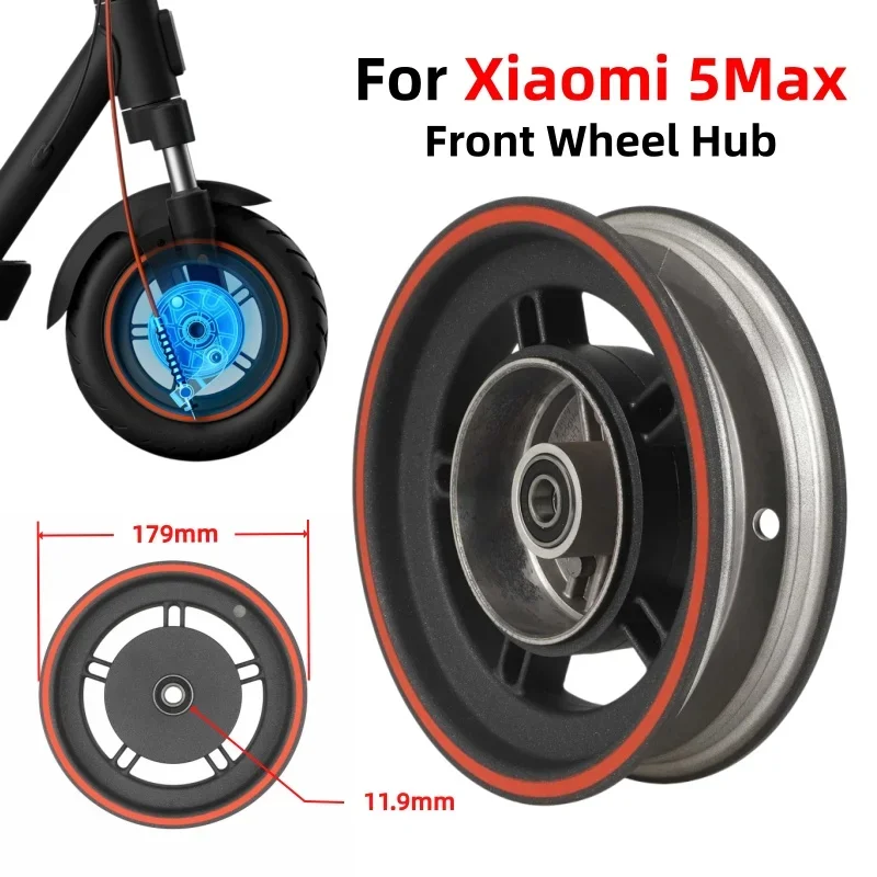 

Оригинальная передняя ступица колеса для электросамоката Xiaomi 5 Max, алюминиевый обод, подходит для колес 60/70-6.5 10 дюймов
