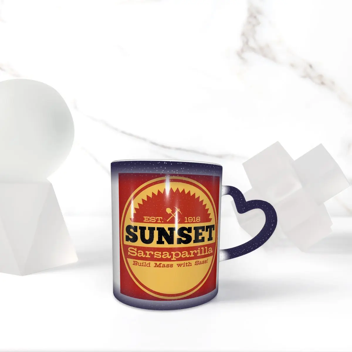 

Vintage Sunset Sarsaparilla Logo Mug Funny Ceramic Coffee Cups Tea Mugs Milk Cup Drinkware Gifts for Friends