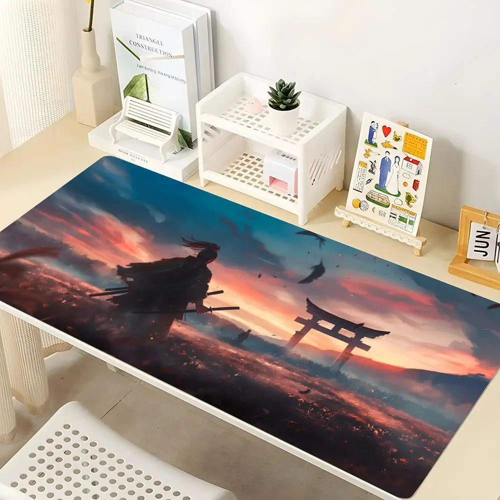 

Samurai Warrior Mouse Pad Gaming Mousepad Abstract Large 900x400x5mm MouseMat Gamer XXL Mause Carpet PC Desk