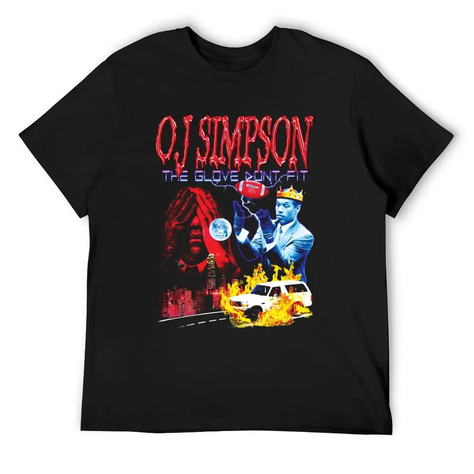 

OJ Simpson - The Glove Don't Fit T-Shirt Anime t-shirt plus size clothes graphic t shirts mens plain t shirts