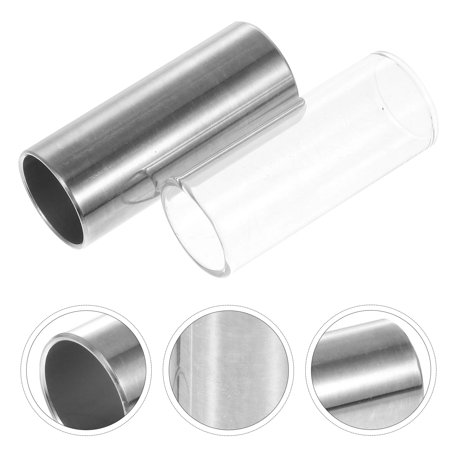 

2Pcs Guitar Slide Sturdy Build Excellent Craftsmanship Long Sustain Wide Application Ideal for Guitarists Enhanced Sound