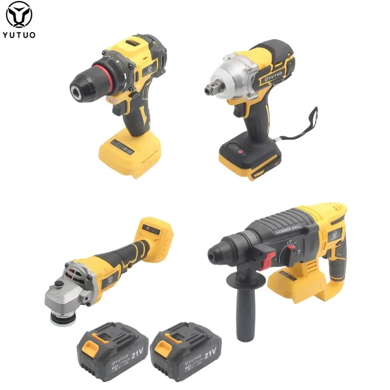 Customized 18V Brushless Cordless Angle Grinder 125mm Industrial Wireless Grinder for Metal Concrete Cutting 4.0Ah Battery