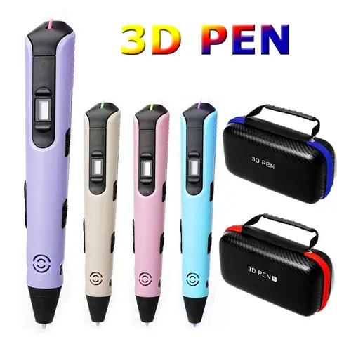 Children New 3D Printing Pen DIY Painting Toys Upgraded LCD Screen Creative Handmade Toys Niche Holiday Gift