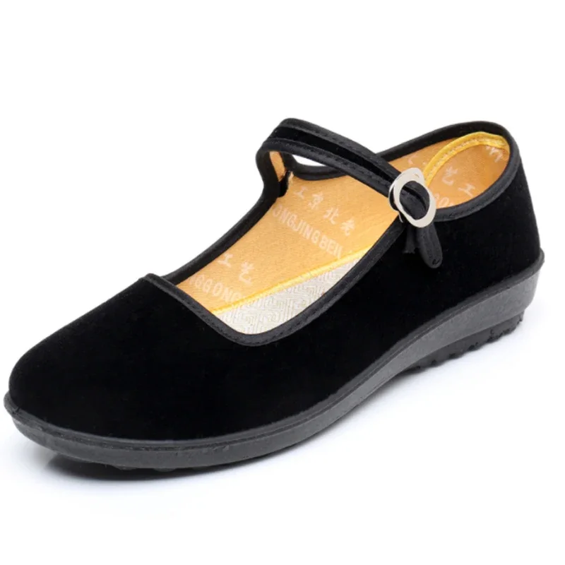 Spring Ladies Black Flats Ballerinas Mary Janes Casual Women Flat Platform Shoes Comfortable Female Shoes Slip On Shoes Woman