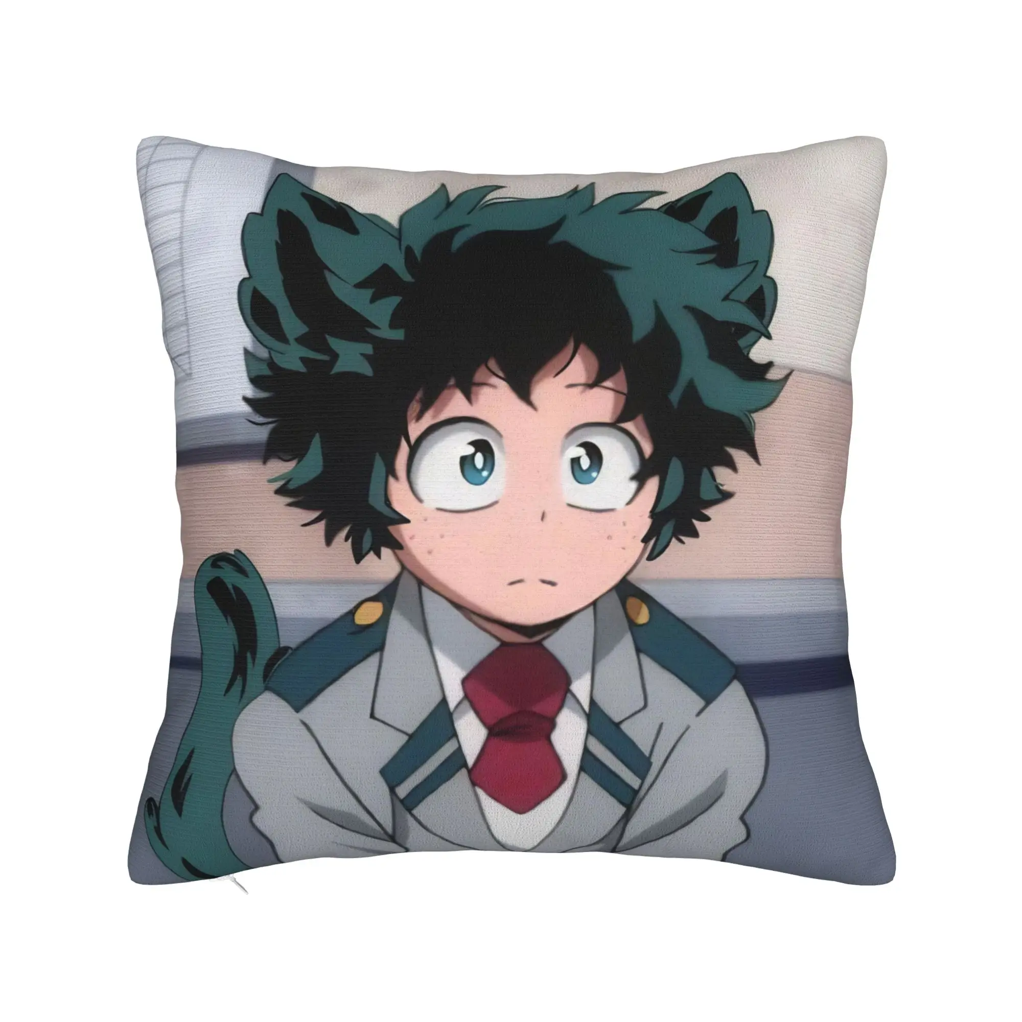 Izuku Midoriya My H-Hero A-Academia Pillowcase Printed Cushion Cover Decorations  Throw Pillow Case Cover Bedroom Square 40*40cm