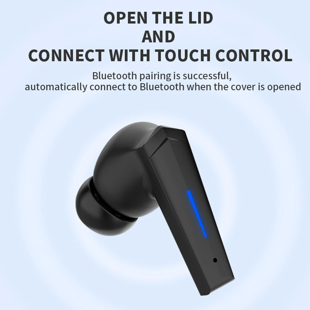 Sem fio gaming earbuds longo tempo de espera fone de ouvido sem fio para homem