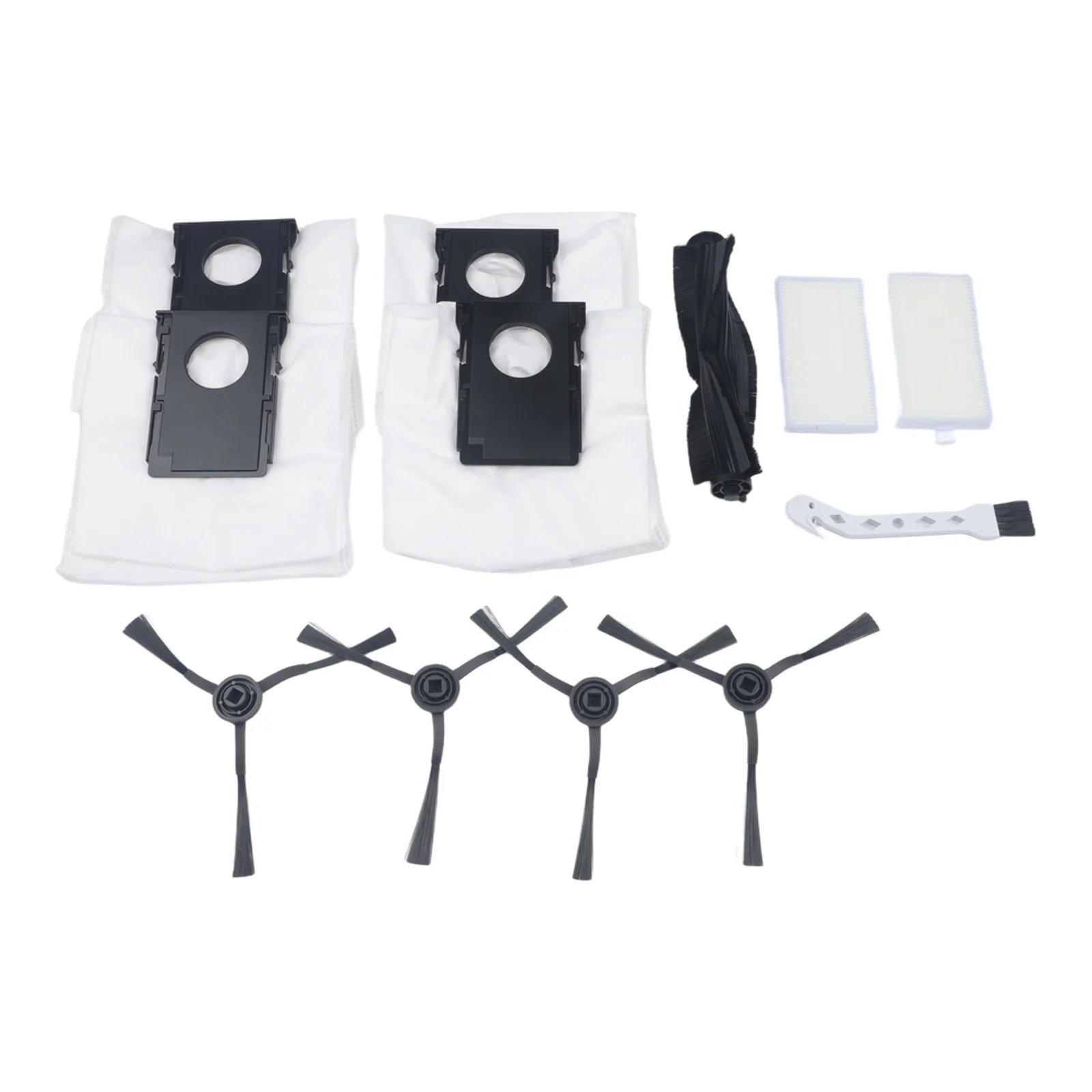 Replenishment Parts for Eureka J20 and For Midea W20 for Pro Robot Vacuum Includes Main Brush Side Brushes Filter and Dust Bags