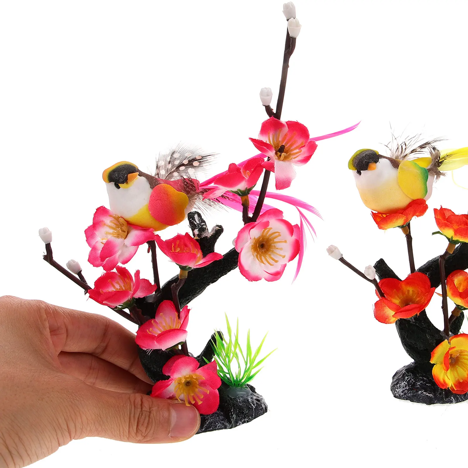 

2pcs Sushi Plate Decorations Japanese Sashimi Dish Artificial Flower Ornament Fake Flower Adornment For Wedding Garden Event