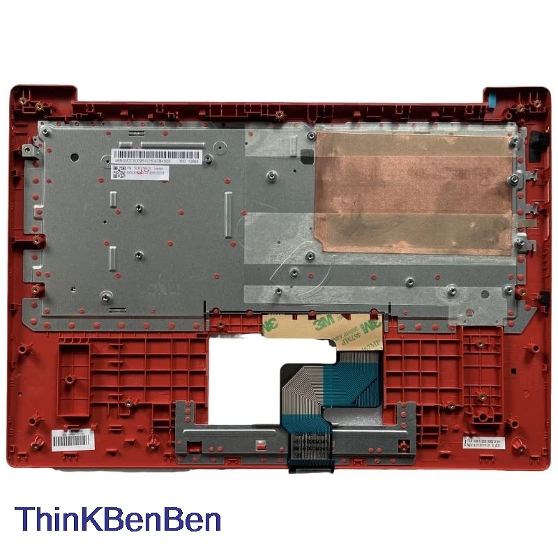 Capa superior do teclado Palmrest Shell Cover, HB, Hebrew, IL, Israel, Flame Orange, Lenovo Ideapad 1, 14, 14ADA05, 5CB0Z56859