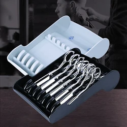 New Salon Scissors Placement Rack Barber Scissors Case Storage Tray Hairdressing Styling Accessories