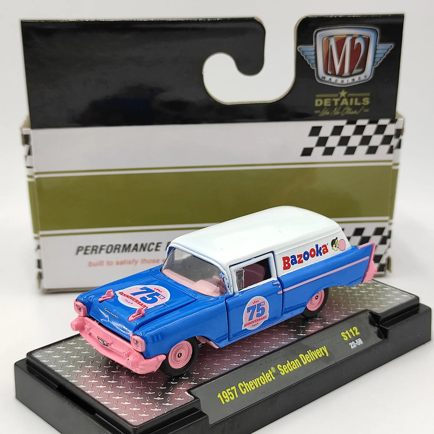 

M2 Machines 1:64 Scale Diecast Alloy 1957 Chevrolet Transport Vehicle Toys Cars Model Classics Adult Gifts Souvenir Display