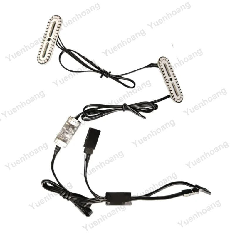 1Set RC Car Throttle Synchronized Light Kit with 5-12V Voltage Regulator Module Linkage Control Simulation Decorative Lamp Board