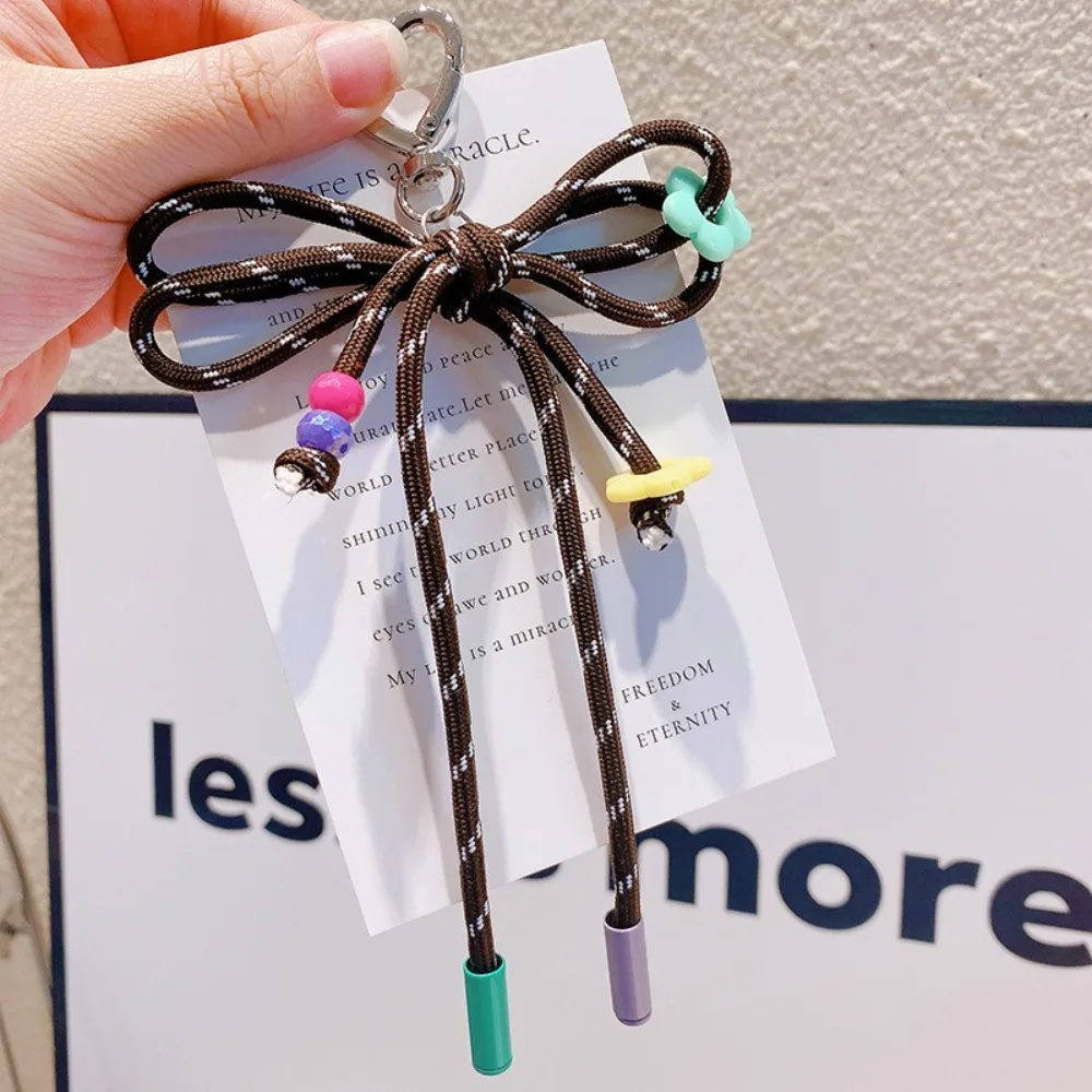 سلسلة مفاتيح بحبل نايلون مضفر ، إكسسوارات حقائب ملونة ، خيط حبل ، حقيبة رياضية جذابة ، هدايا ذاتية الصنع ، دلاية إبداعية ، موضة جديدة