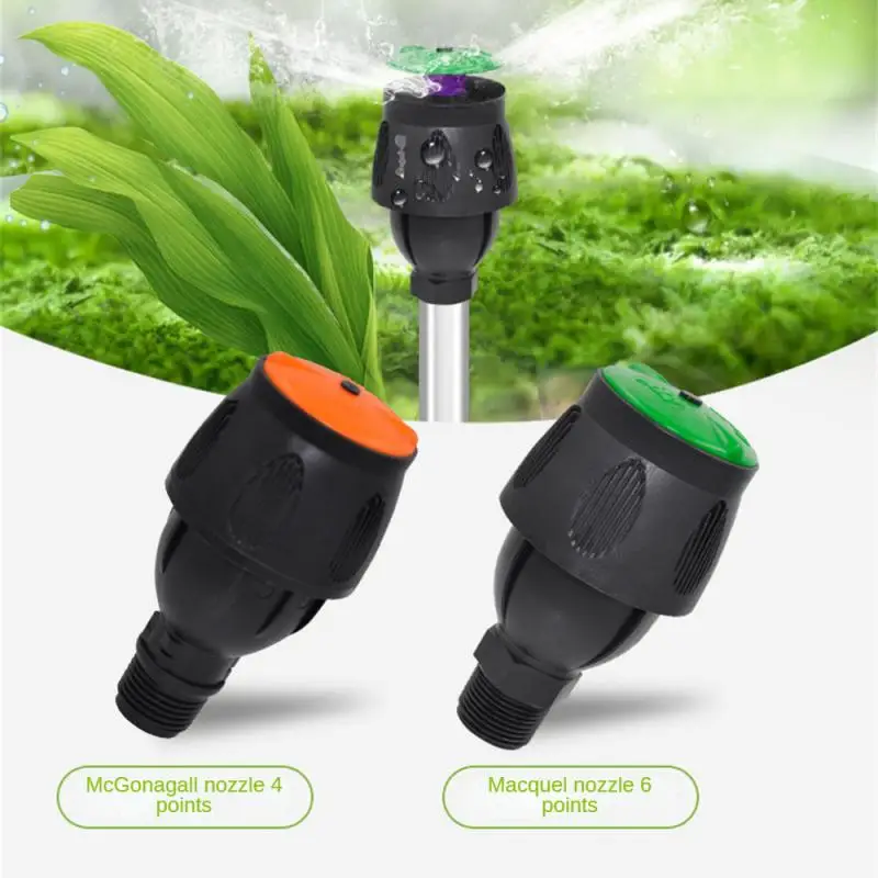 Adjustable Spiked Rocker Impact Sprinkler Garden Agriculture Watering Nozzle Lawn Irrigation Watering 360 Degrees Rotary Jet