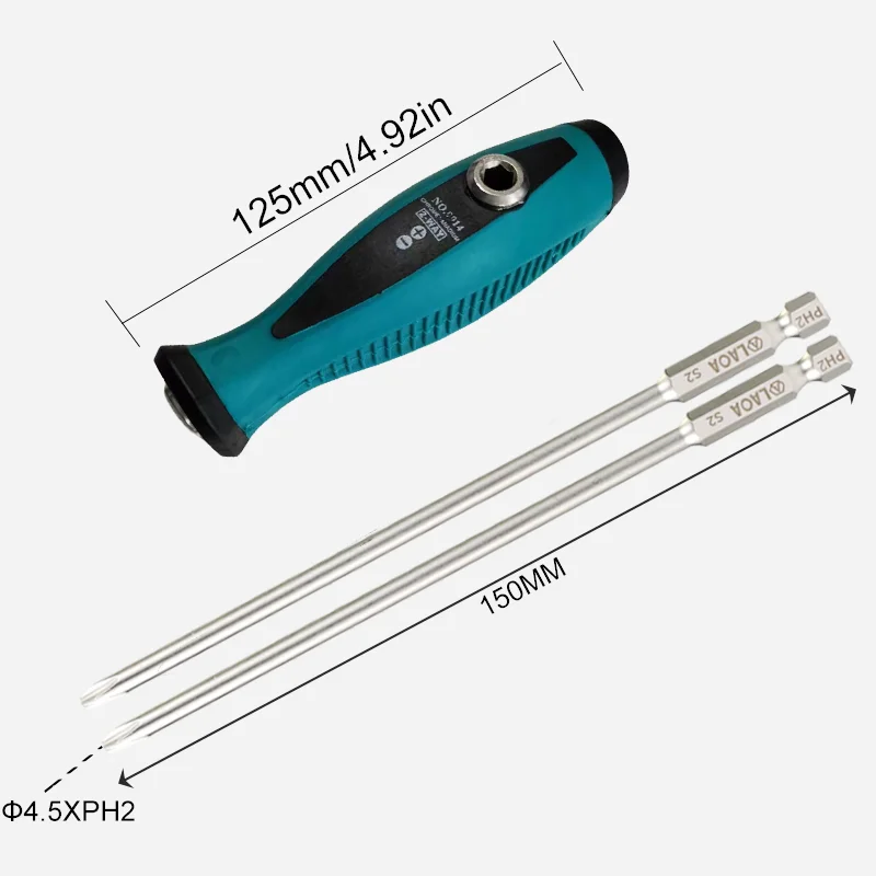 1pc 1/4'' Hex Screwdriver Handle 6.35mm Magnetic Screwdriver Bits Holder For Slotted Torx Phillips Socket Wrench Motorcycle Tool