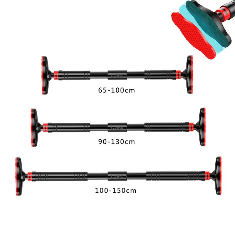 Door Horizontal Bar No Screws Doorway Pull Up Bar For Home Gym Pull Up Arm Steel Adjustable Training Bars Fitness Equipment