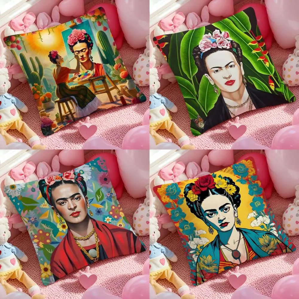 Capa de almofada ART Frida KahloS com padrão impresso fronha para sala de estar, sofá, capa de almofada e decoração de quarto