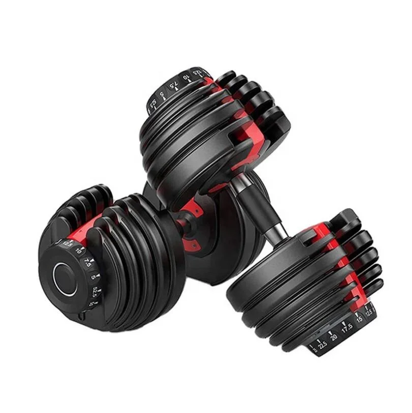 Free Weight 5lb-52.5lb Barbell Dumbbell Set Home GYM Fitness Training Equipment Fast Adjustable Dumbbell