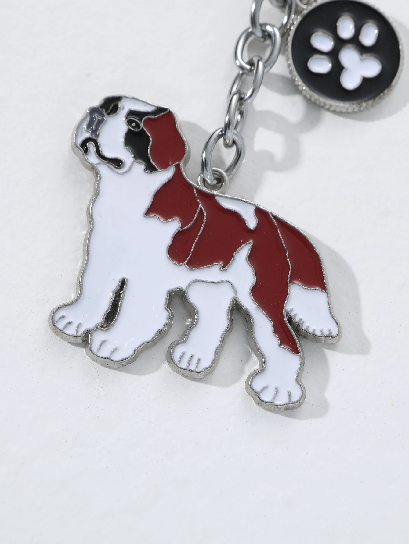 St.Bernard Dog Key Ring Cute Animal Pet Keychain Lovely Dog Key Bag Pendant Keychain For Girls Figures Accessories