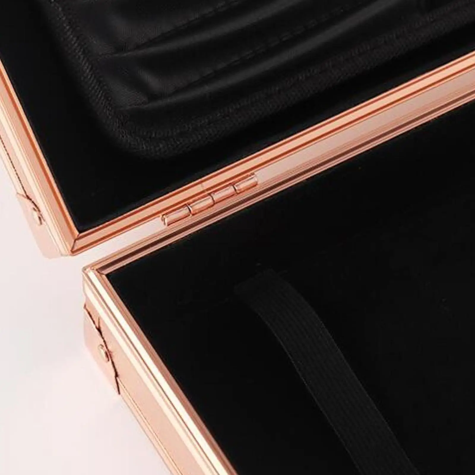 Professional Metal Tool Box Makeup Carrying Case Lockable Organizer Portable Storage Chest for Home Salon and Travel