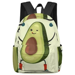 Avocado Barbell Cute Large Capacity Backpack Men Laptop Bags High School Teen College Girl Student Mochila