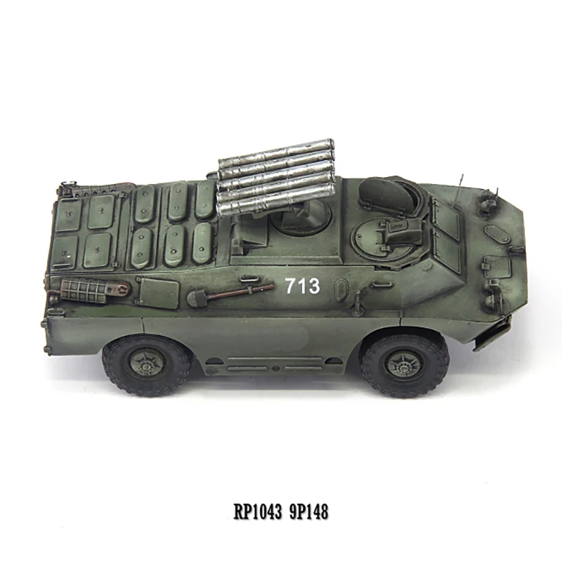 1/72 Schaal Russische BRDM-2 9P148 Anti-tank Raket Voertuig Simulatie Plastic Model Statische Display Collectible Toy Gift Souvenir