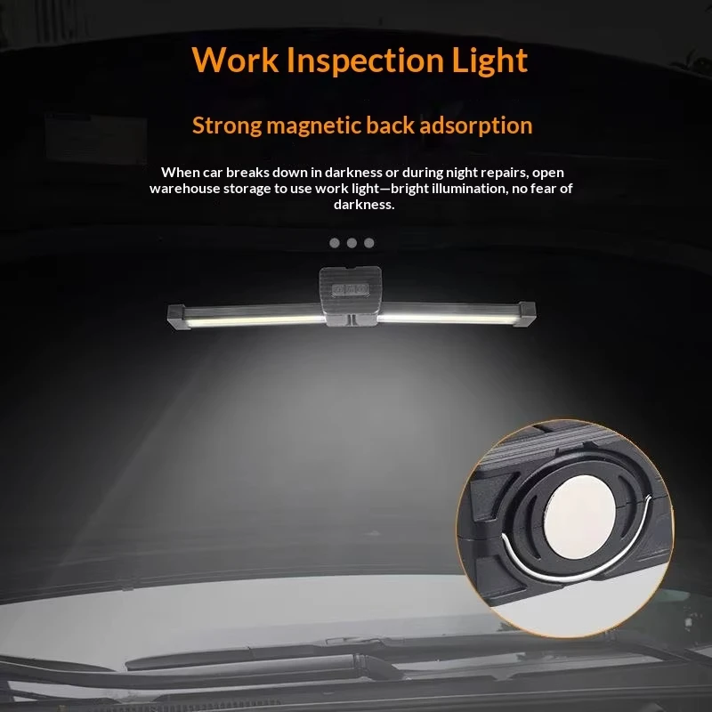 Picture 6: OFFBONDAGE 7-speed Dimming Flash Gym Lamp Posing Portable Magnet LED Posing Lamp Hanging Hook Selfie Light 180 Degree Foldable
