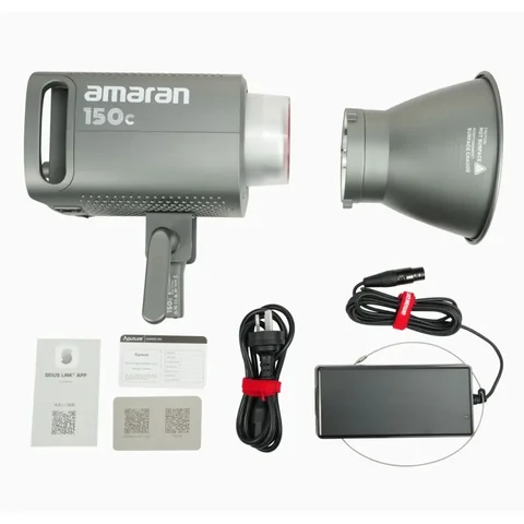 Aputure 150c 150W RGBWW 스튜디오 LED 비디오 조명(AC DC 전원 공급 장치 포함) Aputure CRI 95 TLCI 95의 영화 제작자용 Bluetooth 제어