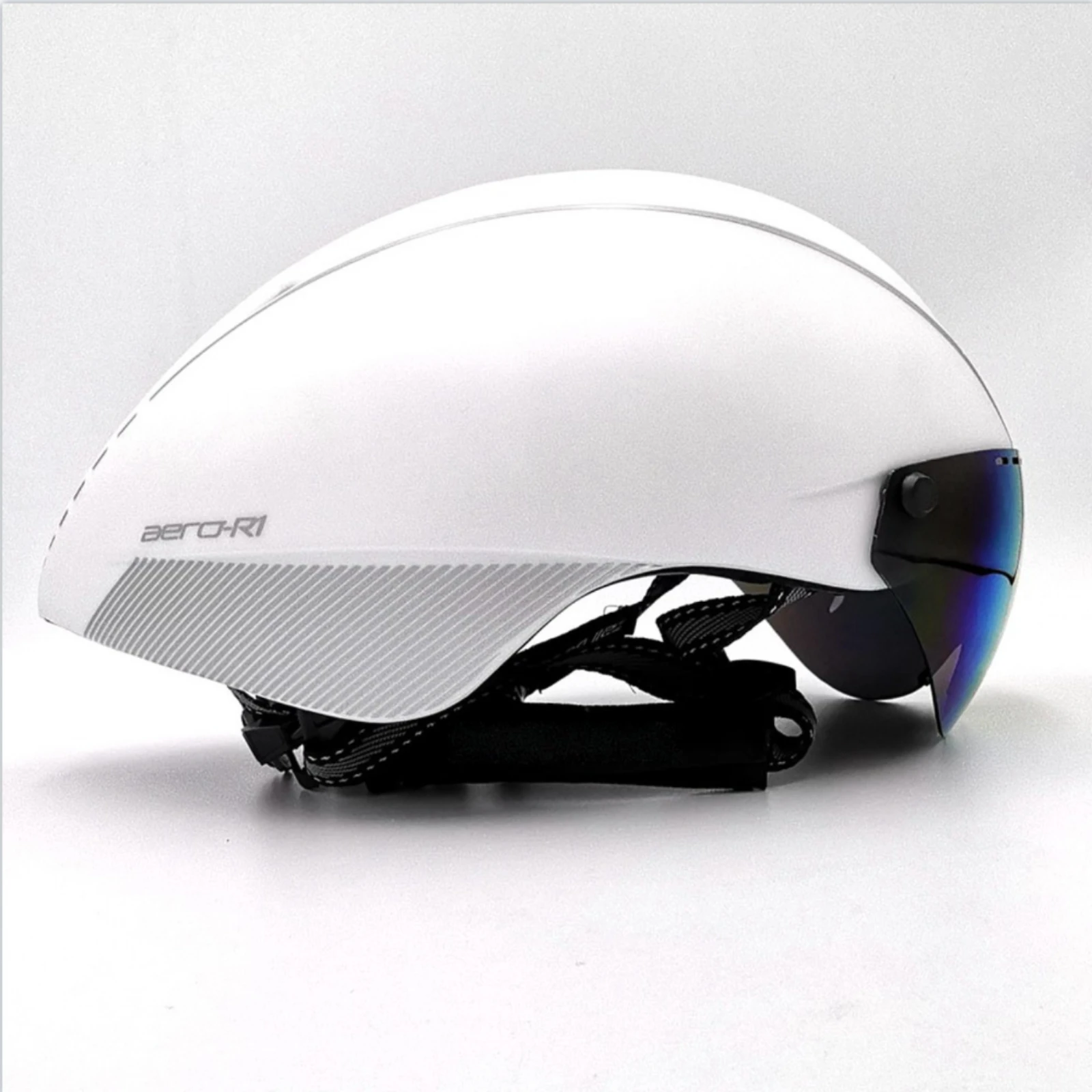 Visor Cycling Helmet Aerodynamic Aero Bike Helmet Head Protection Impact-Absorbing EPS Athletic Gear Ventilated