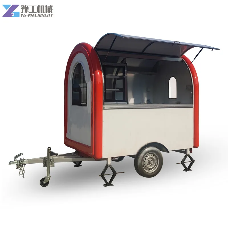 Popular Vending Food Kiosk Truck Mobile Dining Car Window Color Selection Fast Food Coffee Ice Cream Mobile Food Cart for Canada