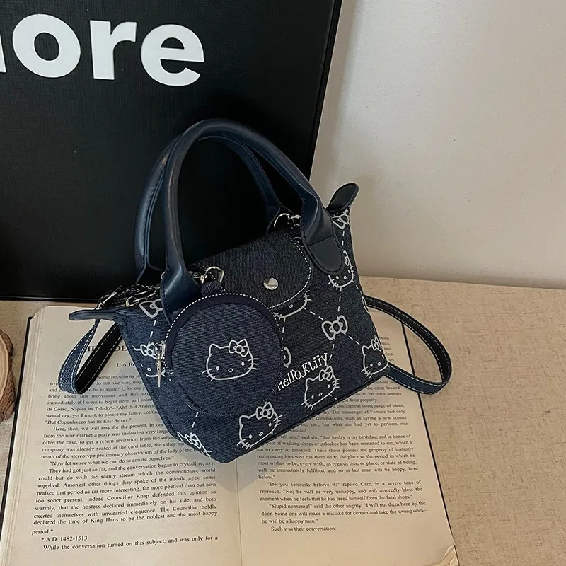 

Kawaii Hello Kitty Storage Bag Cute Anime Versatile Crossarm Women Accessories High Beauty Sweet Decoration Girl Gift Wholesale