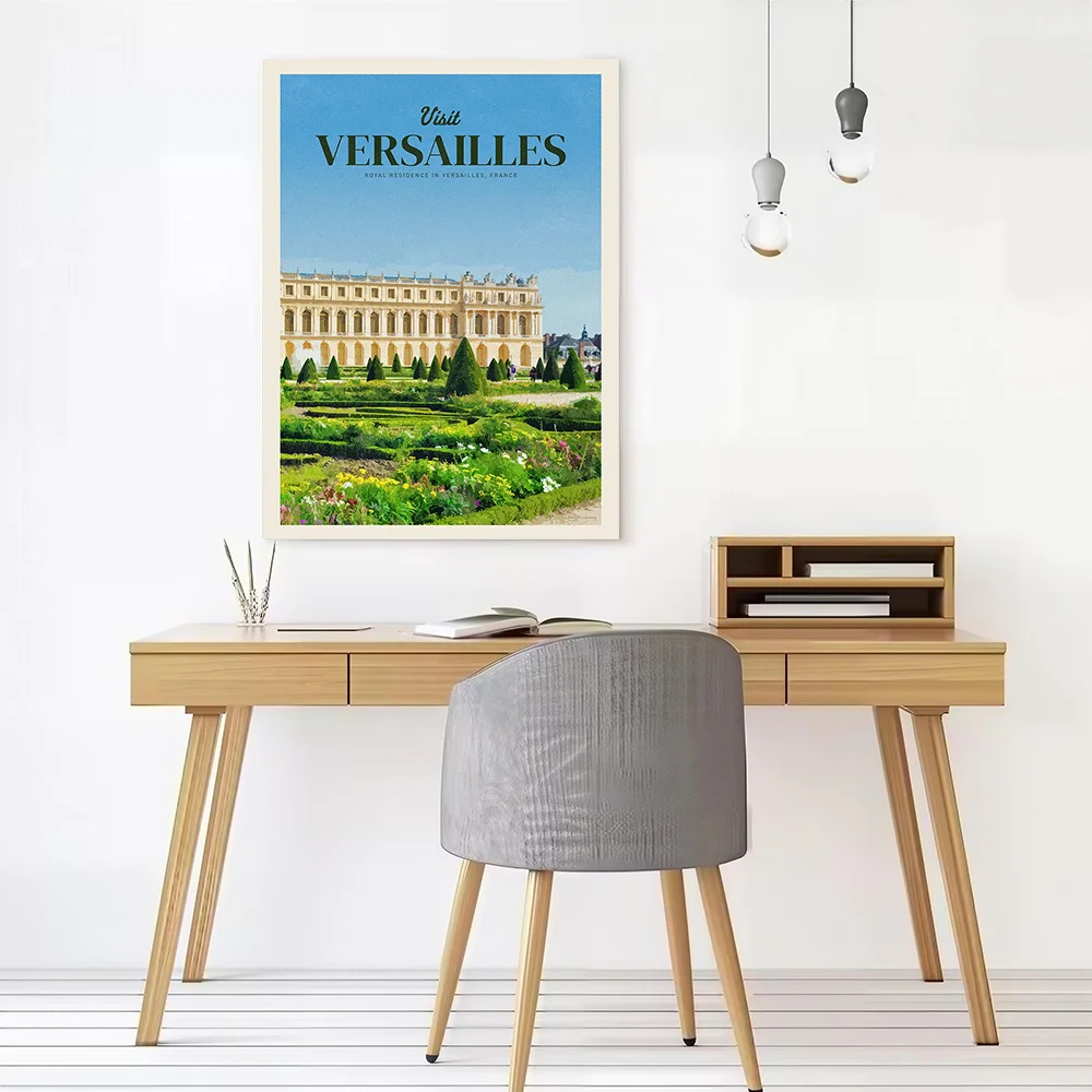 Visit Versailles Canvas Wall Art Poster Personalized Photo Printing Perfect Gift for Gamer Decoration Living Room Decorations