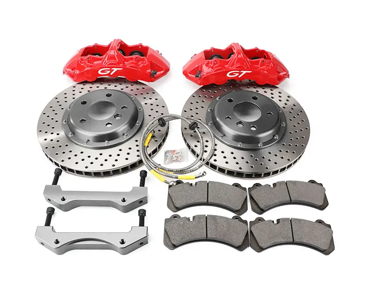 China Factory Brake system  6 Pots Modified Racing Front Brake Caliper Gt6 Big Disc 355/380/405mm KIT