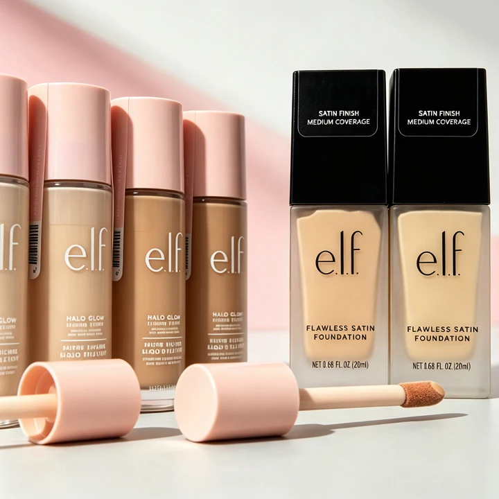 Elf Full Coverage Liquid Foundation Naturally Covers Flaws Cosmetics Flawless Satin Liquid Foundation Lasting Oil Control Makeup