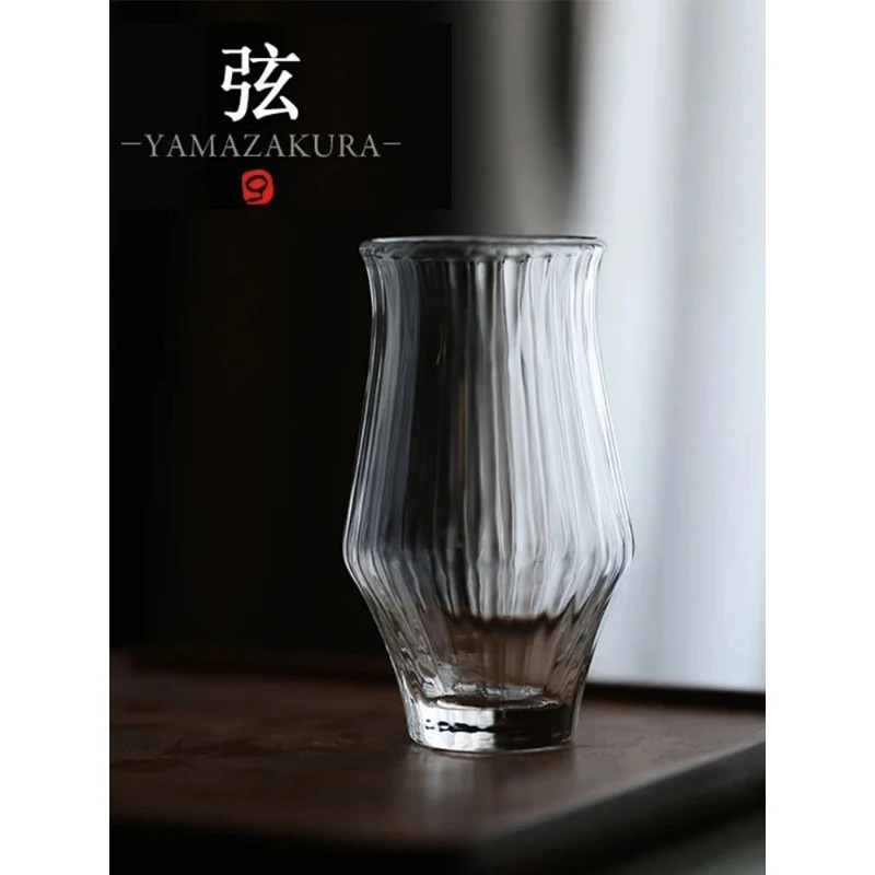 Chamvin Design Work YAMAZAKURA Whiskey Cup Music Japanese Style Wire Wine Glass Tulip Cognac Brandy Copita Nosing Sake Wineglass