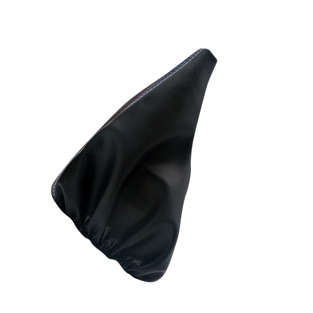 Cubierta antipolvo para palanca de cambios de coche, cabezal de palanca de freno de mano, cubierta protectora de cuero negro para BMW Serie 3, E36, E46, M3, 1 unidad