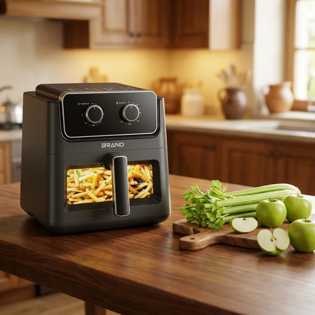 6L Air Fryer with Odor Erase Technology 8-in-1 Functions That Crisps Advanced Air Fryer for Healthy