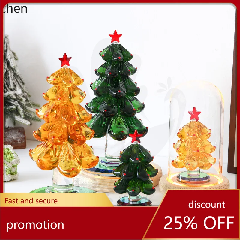 

Zml new crystal crafts christmas home small decorative ornaments - festive ambiance pieces