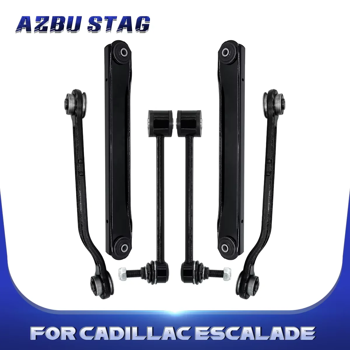

AzbuStag 6Pcs Rear Lower Upper Control Arm Stabilizer Bar Link for Cadillac Escalade Chevrolet Avalanche Gmc Hummer 2000-2014