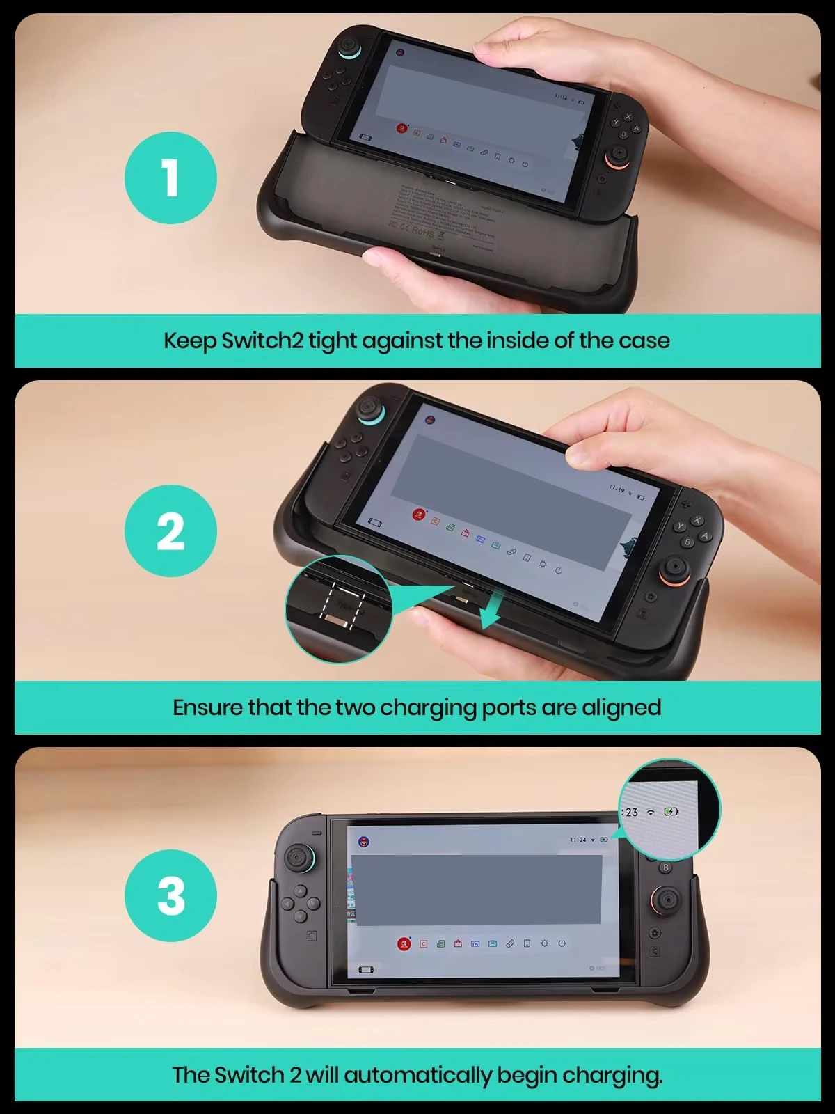 NEWDERY Battery Pack for Nintendo Switch 2 External Battery