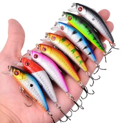 8g 7cm 1pcs Minnow Lure Fishing Tackle Fishing Kit Hard Bait Jig Wobbler Lures Plastic Lure Fish Feeder Fishing Lure