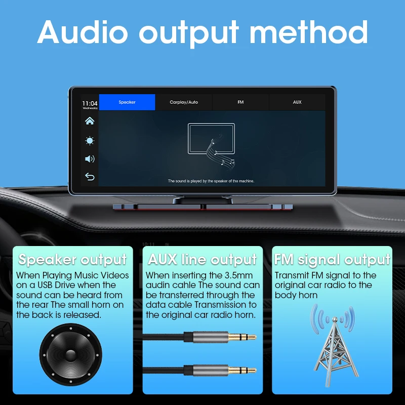 8.1" 2.5K Wireless Dash Cam 5